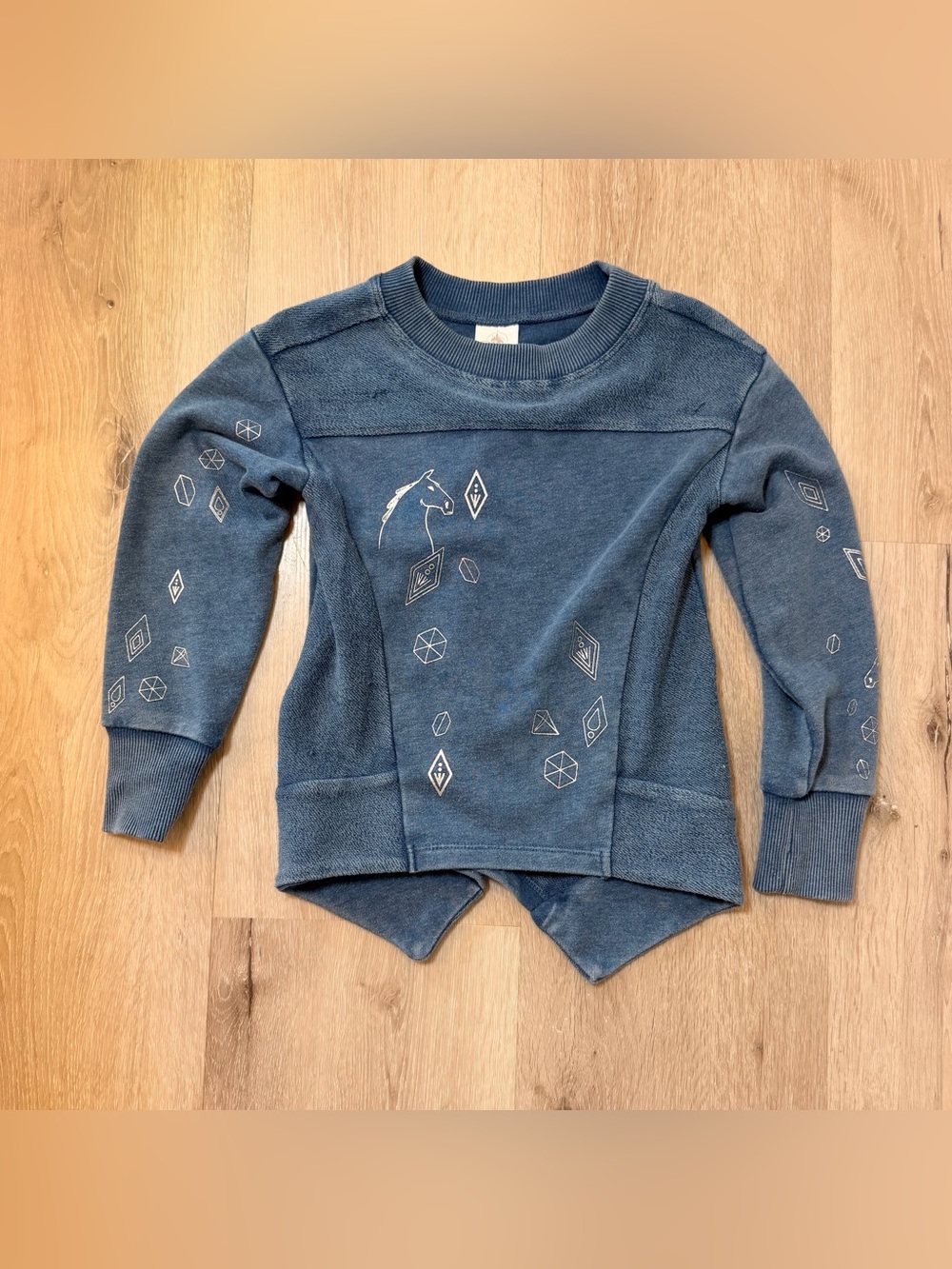 Authentic Disney Parks Girls Frozen Water Nokk Sweatshirt - Size 5/6 (Like New)